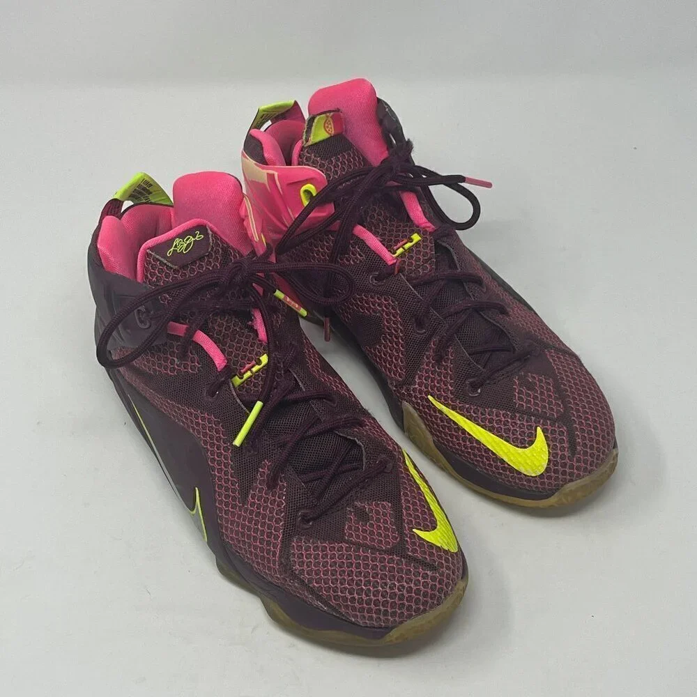 Nike LeBron 12 GS Instinct Basketball Shoes Youth Size 7Y Purple 685181